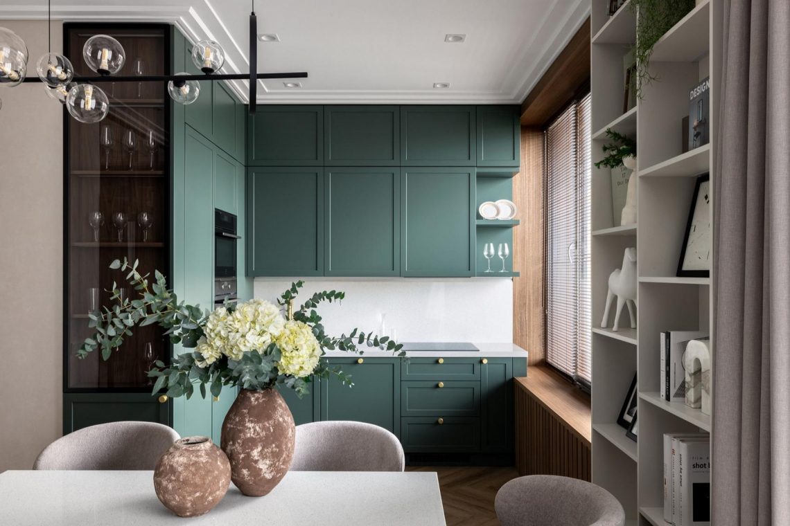 Tengeri hangulat és modern természetesség fiatal nő 38m2-es otthonában