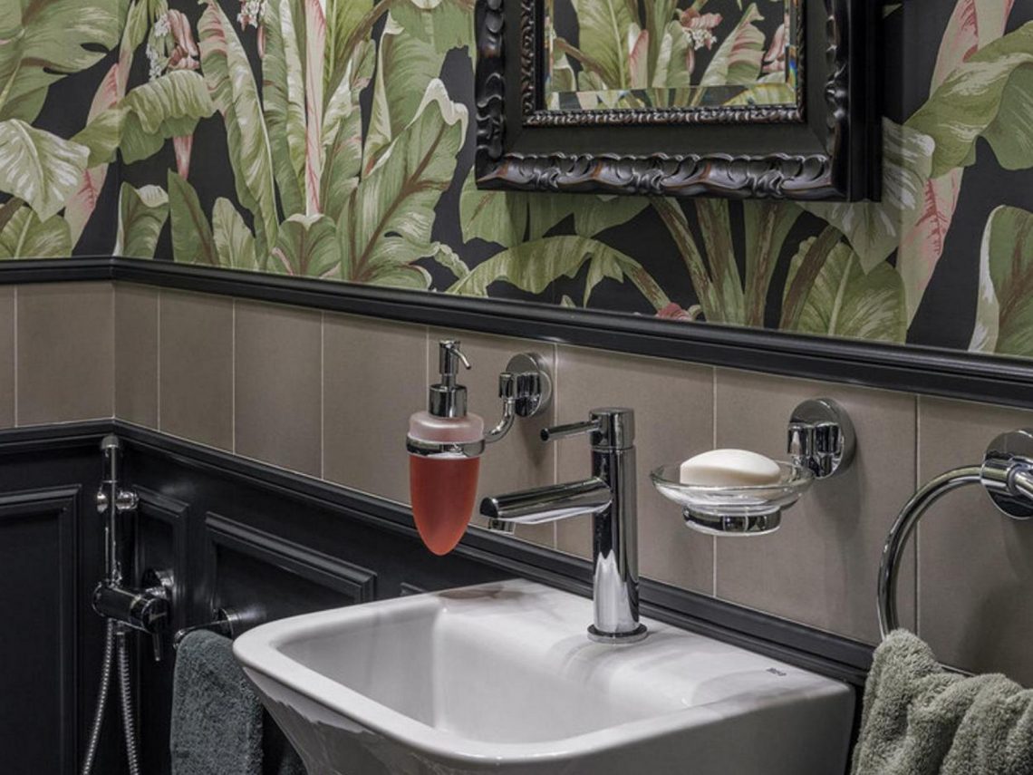 5 lenyűgözően látványos mellékhelyiség nem szokványos tapéta dekorációval