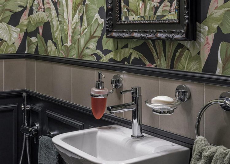 5 lenyűgözően látványos mellékhelyiség nem szokványos tapéta dekorációval