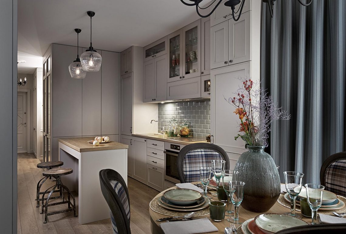 Gyönyörű otthon 36m2-en, ideális elosztás és modern klasszikus berendezés