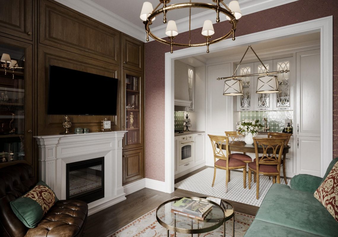 Időtlen báj és kifinomultság: neoklasszikus otthon varázsa egy férfi lakásában