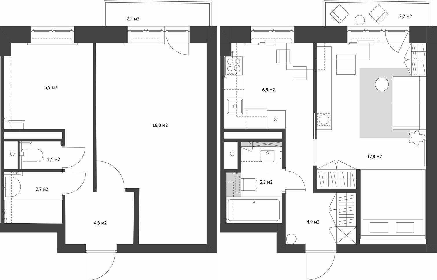 Ilyen volt, ilyen lett: fiatal pár egyszerű, ízléses lakásfelújítása téglaházban, 33m2-en