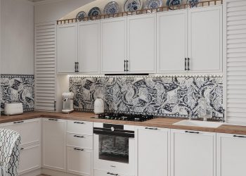 Mediterrán stílusban berendezett 91m2-es lakás tiszta fehérrel, elegáns kékkel és természetes anyagokkal