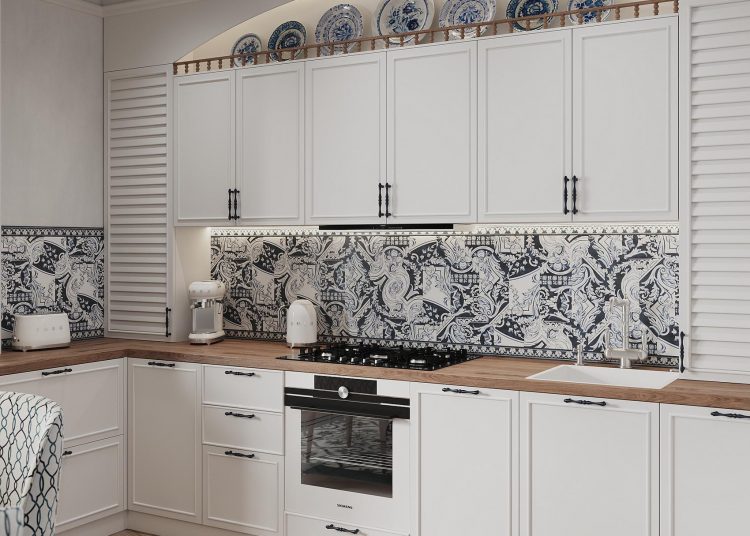 Mediterrán stílusban berendezett 91m2-es lakás tiszta fehérrel, elegáns kékkel és természetes anyagokkal