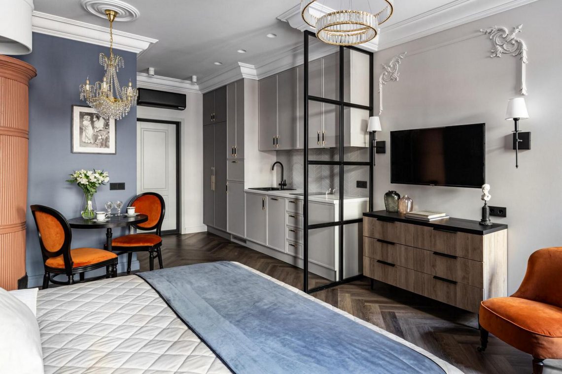 66m2-es földszinti helyiségből két remek önálló kislakást alakított ki a lakberendező