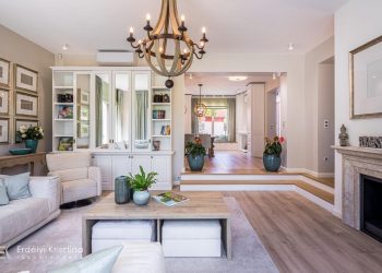 Családi ház felújítása és belsőépítészeti, lakberendezési tervezése modern vintage stílusban