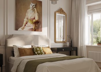 Elegáns lakás, ahol franciás hangulat, klasszikus stílus és modern színek találkoznak