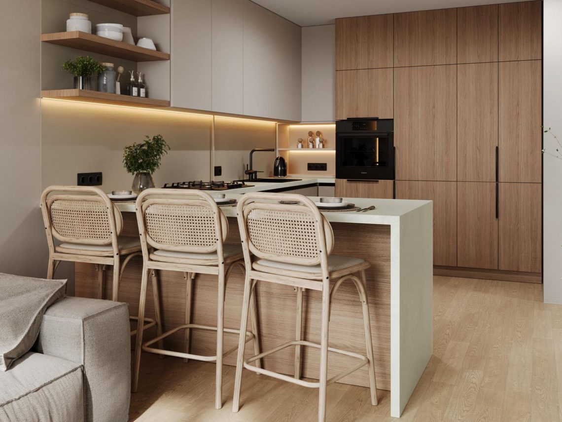 Hogyan teremtett letisztult minimalista harmóniát a lakberendező 50m2-es lakásban