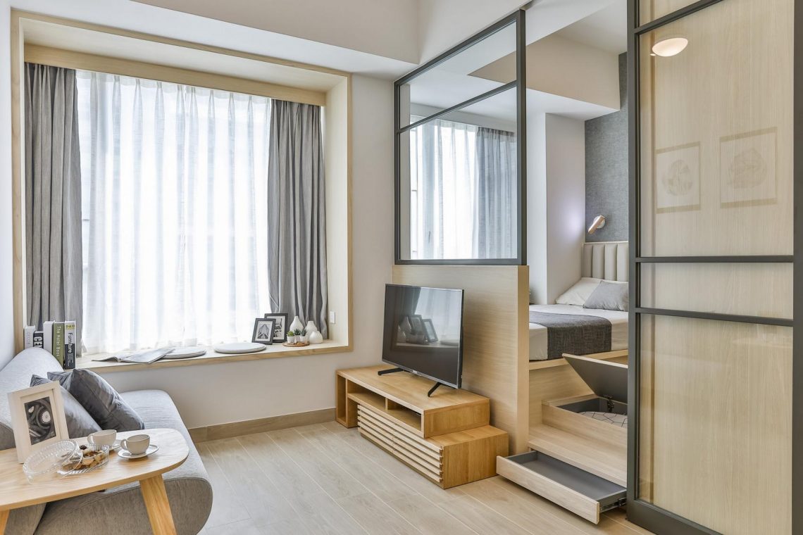 Okos tervezés: a 29m2-es pici lakásban még külön hálószoba és külön konyha is van