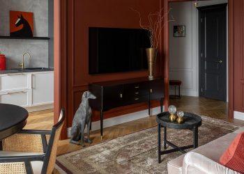 Párizsi sikk egy érdekesen berendezett, elegáns, 74m2-es lakásban