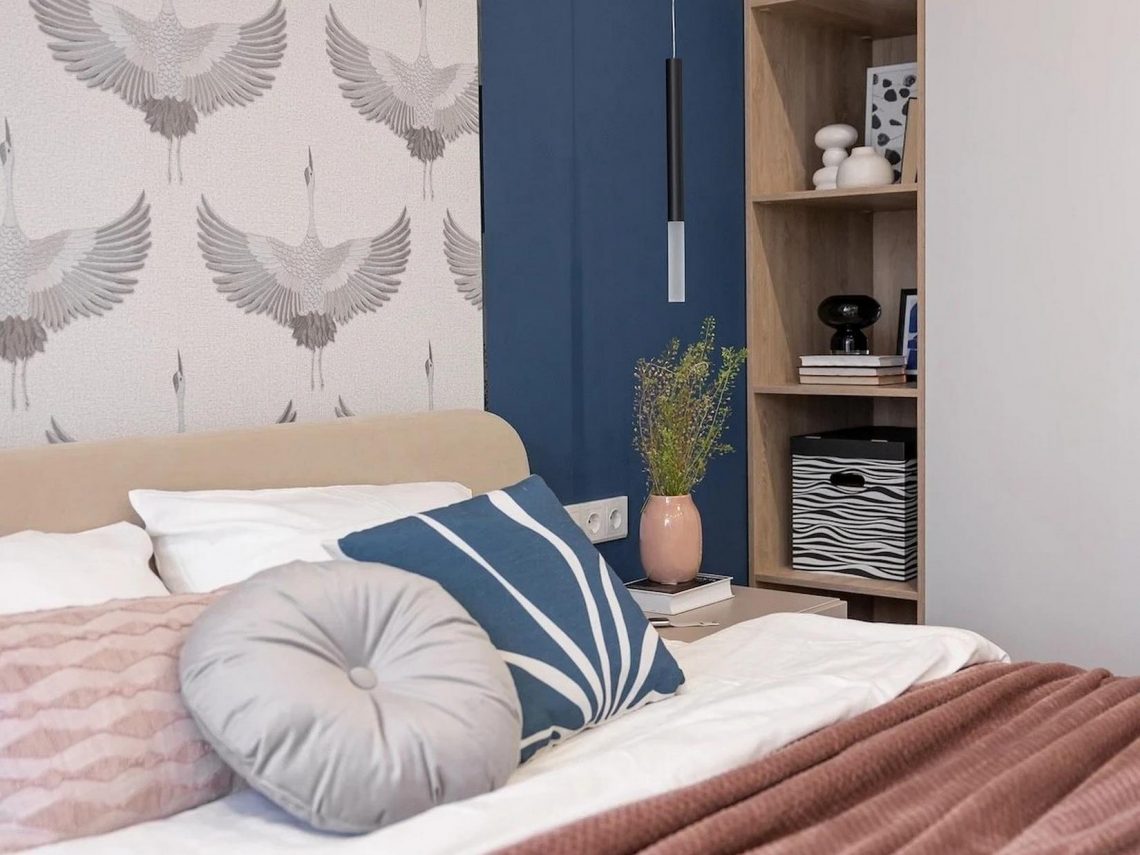 Pasztell színek, egyszerű, ízléses megoldások 42m2-en