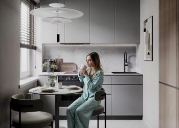 Teljes felújítás és az elosztás javítása, modern design és funkcionális elegancia ötvözése 43m2-en