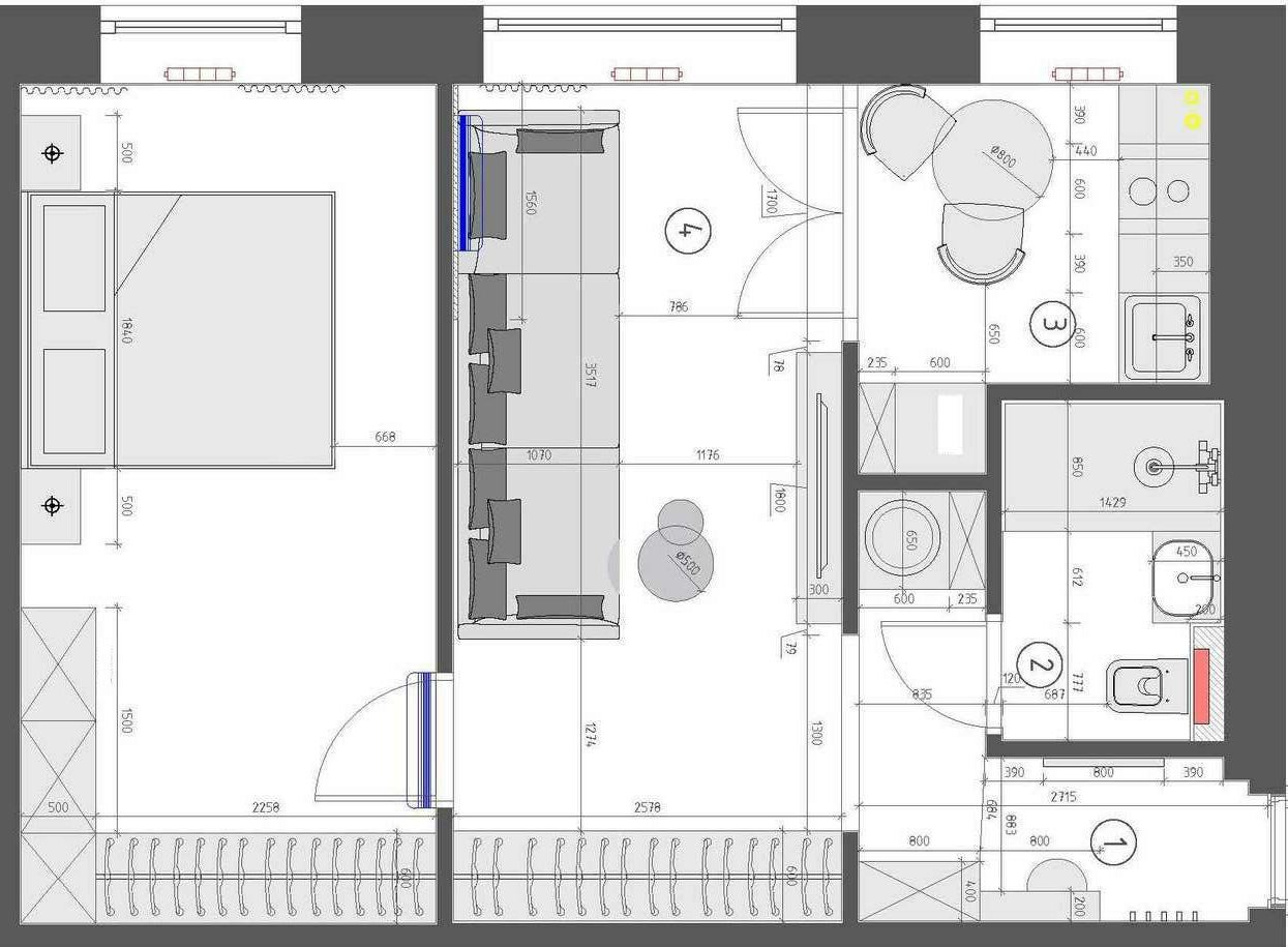 Teljes felújítás és az elosztás javítása, modern design és funkcionális elegancia ötvözése 43m2-en