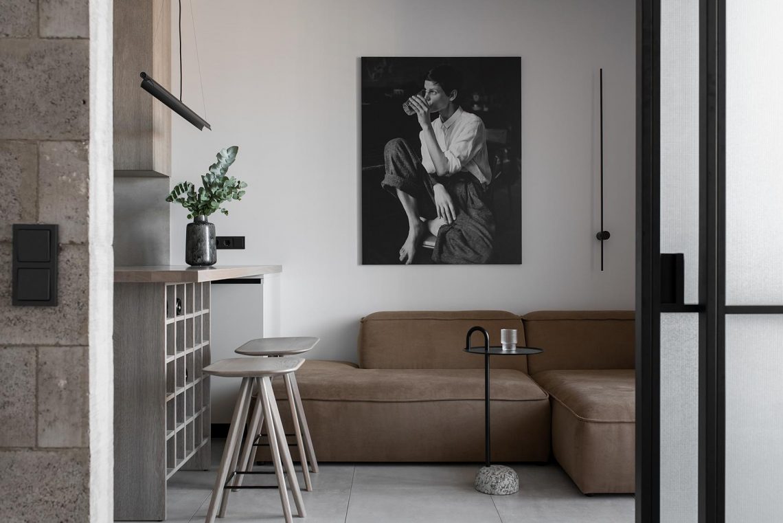 Átépített terek tisztább és funkcionálisabb elrendezés érdekében család 64m2-es otthonában