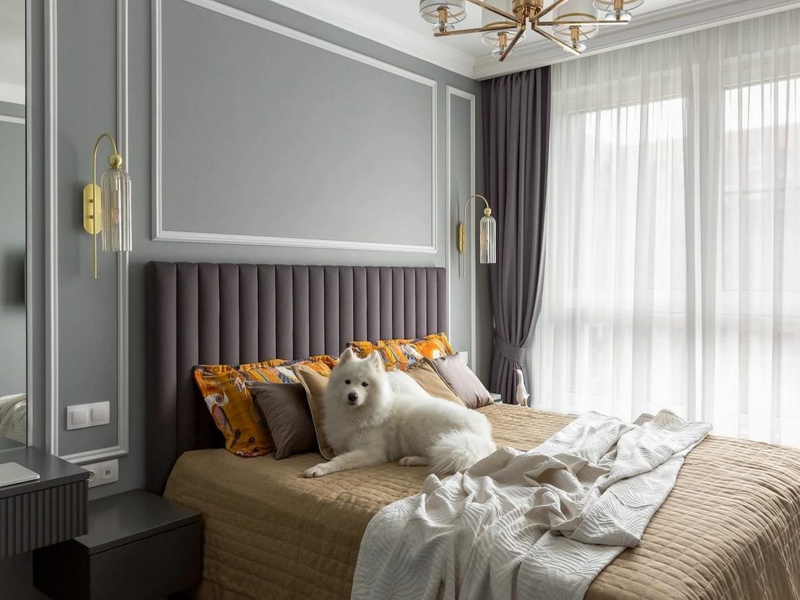 Fiatal házasok és egy nagy kutya otthona, 67m2-es lakás szép dekorációval