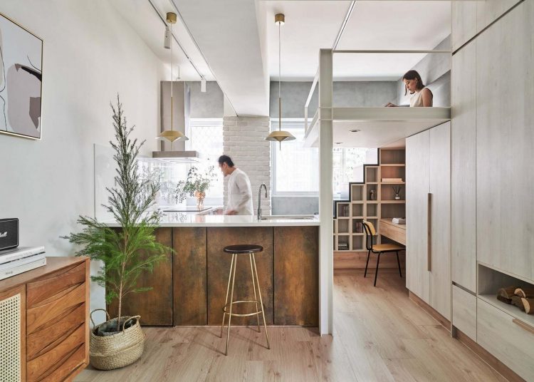 Kreatív teret rendezett be két fiatal a nagyvárosi kis lakások életérzésével 23m2-en