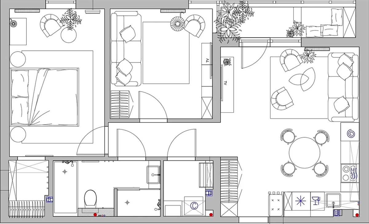 Kreatív fiatal nő háromszobás otthona - kevés pénzből inspiráló, színes berendezés 70m2-en