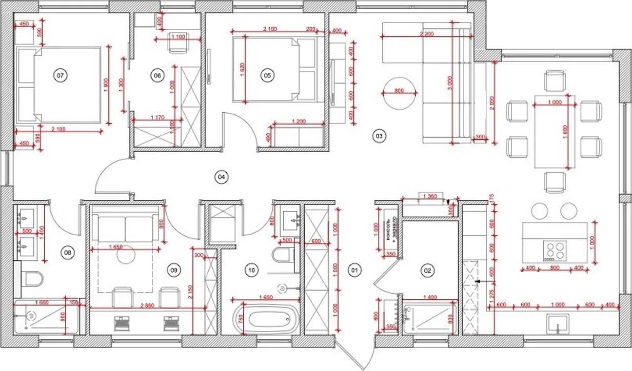 Skandináv minimalizmus, természetes anyagok: fiatal család egyszintes háza festői környezetben, 111m2