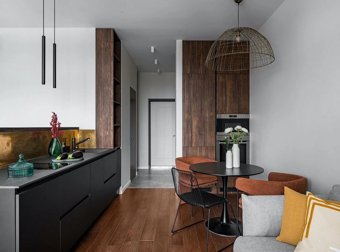 A lakberendező saját kis 29m2-es lakását alakította át stílusosan