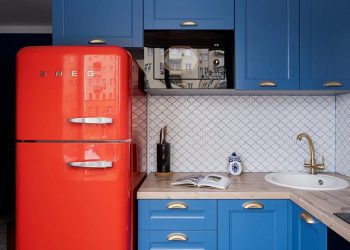 Színes lakásberendezés az eredeti elosztáson semmit sem változtatva, 63m2