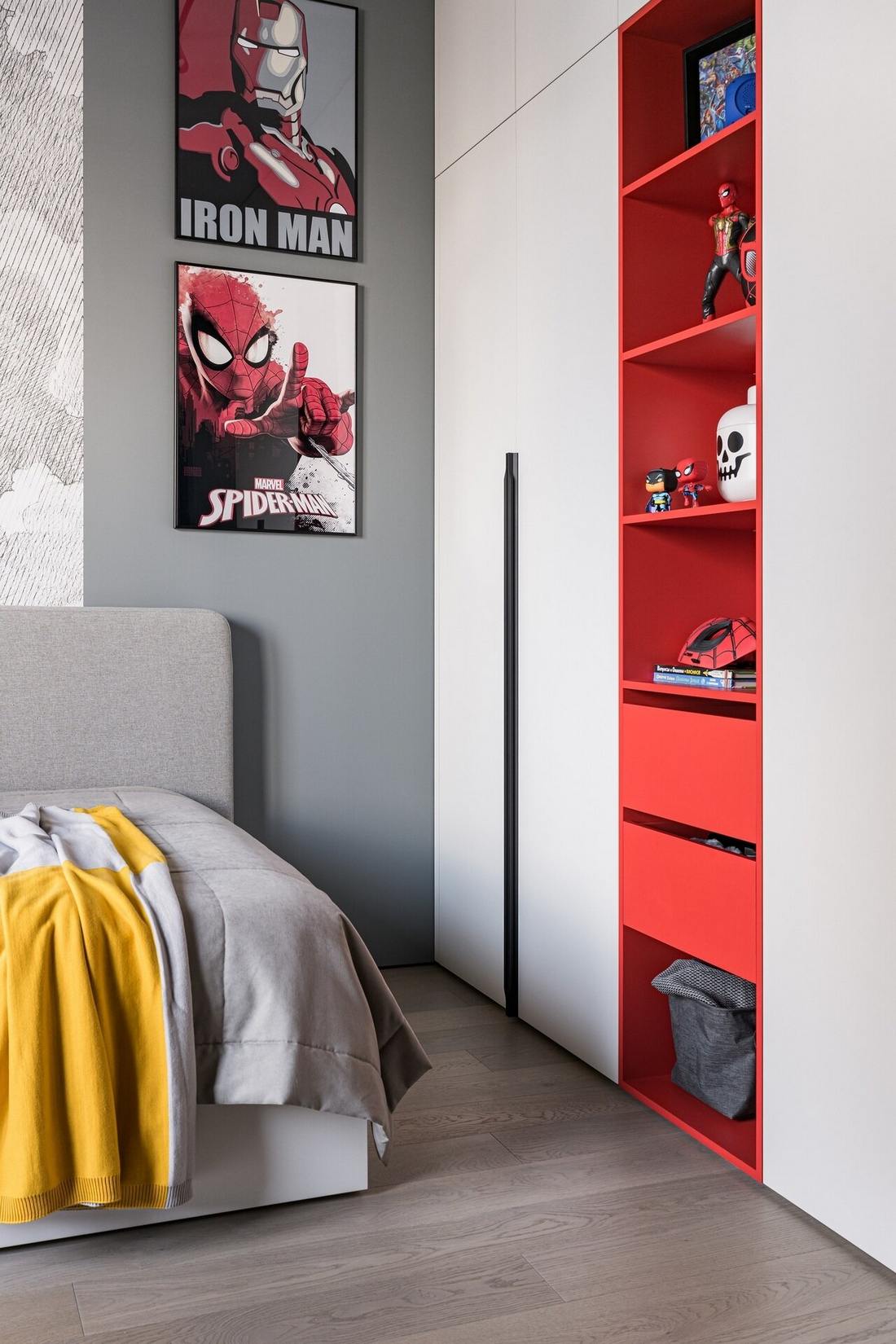 Családi otthon loft, modern és színes elemekkel berendezve, két gyerekszobával Családi otthon loft, modern és színes elemekkel berendezve, két gyerekszobával