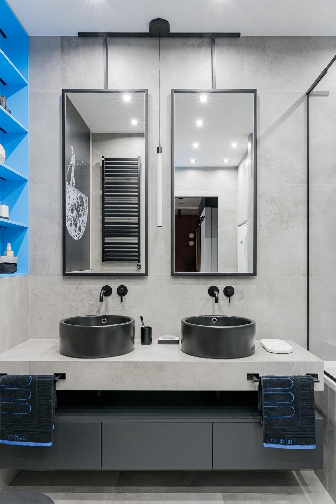 Családi otthon loft, modern és színes elemekkel berendezve, két gyerekszobával Családi otthon loft, modern és színes elemekkel berendezve, két gyerekszobával