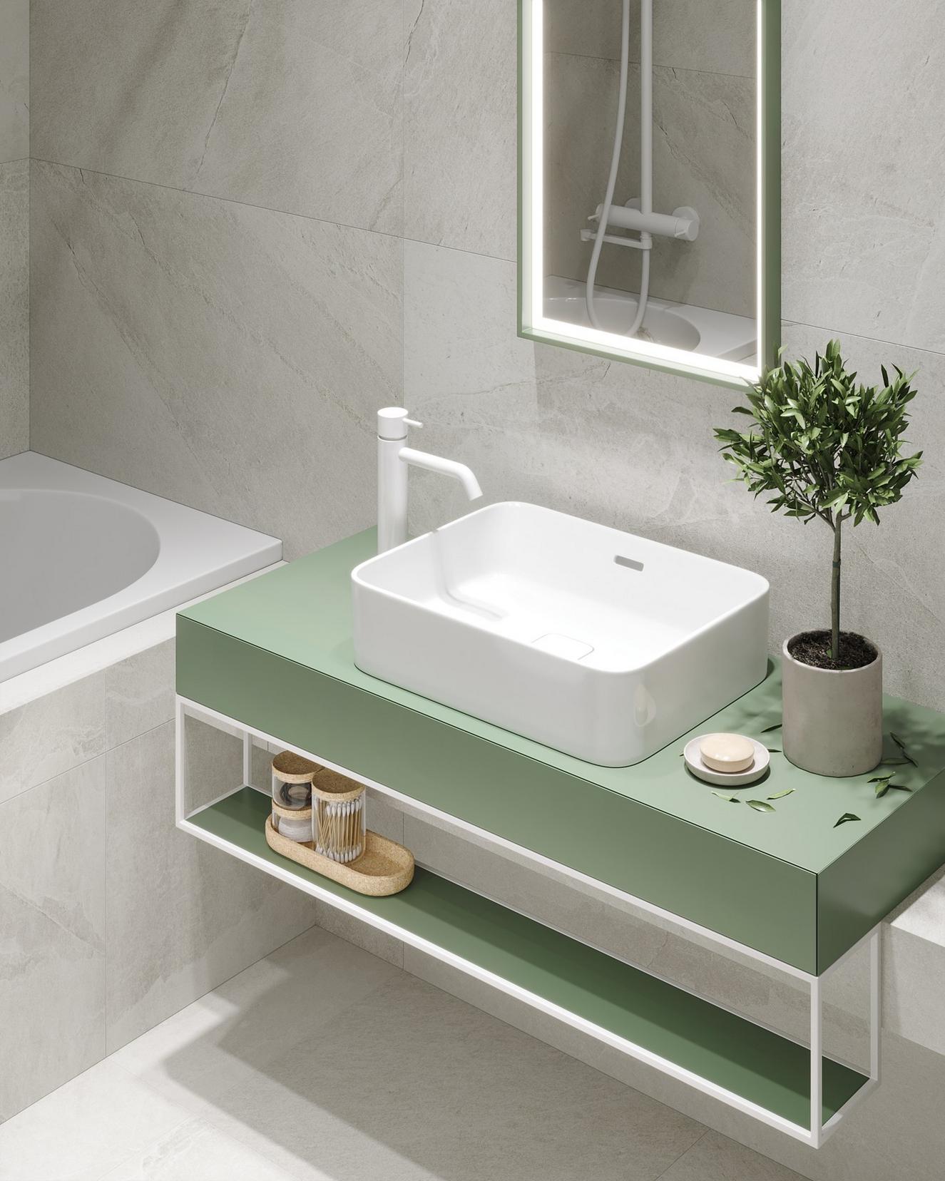 Diáklánynak berendezett 23m2-es lakás lágy szürke, fa és kellemes zöld szín kombinációjával Diáklánynak berendezett 23m2-es lakás lágy szürke, fa és kellemes zöld szín kombinációjával