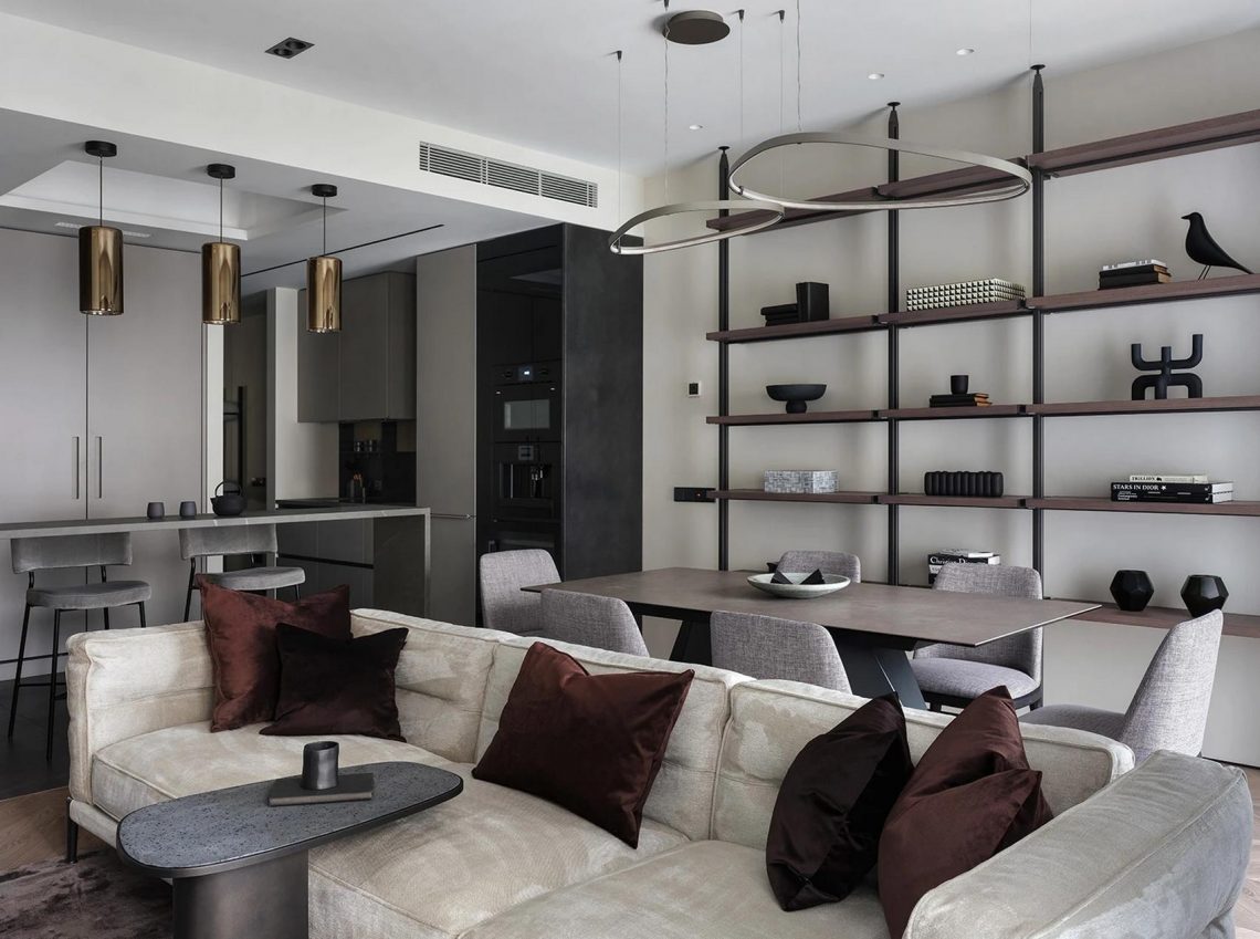 Hosszú távon időtálló, letisztult lakberendezés 95m2-es lakásban