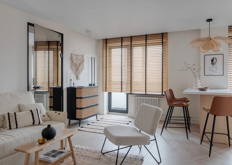 Kis, barátságos lakás boho stílusú elemekkel