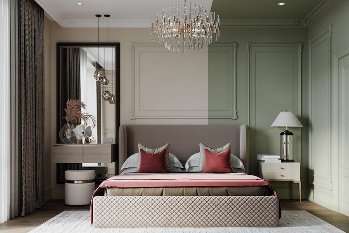 Klasszikus elegancia és divatos elemek kombinációja kétgyermekes család otthonában