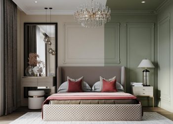 Klasszikus elegancia és divatos elemek kombinációja kétgyermekes család otthonában