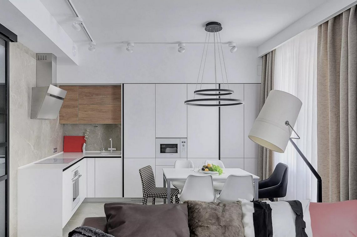 Modern, funkcionális férfi lakás 57m2-en