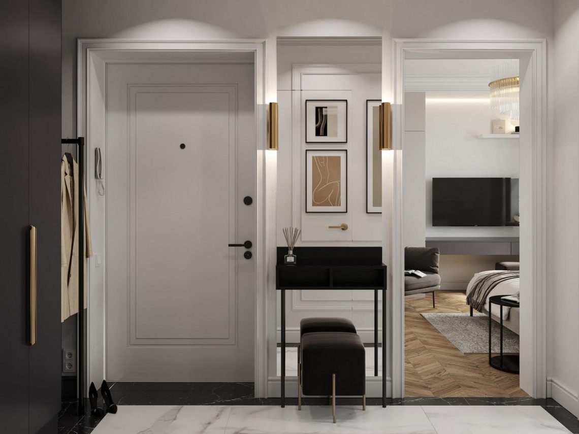 Modern franciás elegancia és egy kis játékosság 30m2-en