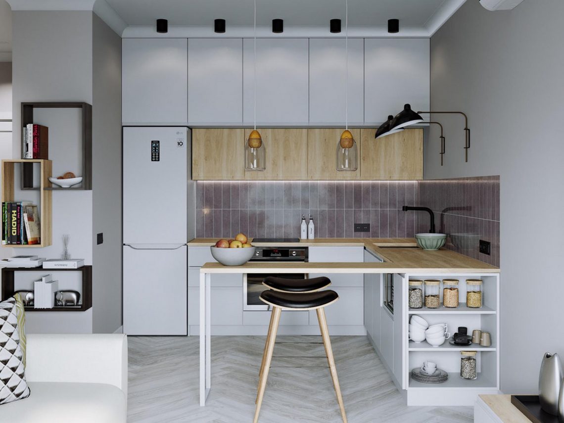 Praktikusan berendezett 30m2, nyugodt, harmonikus színvilág, letisztult terek