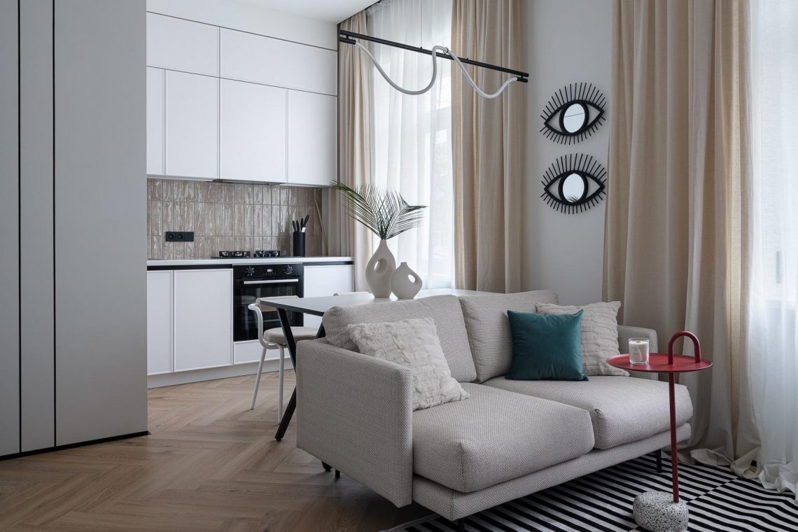 A modern minimalista stílus kis lakásban is jól mutat