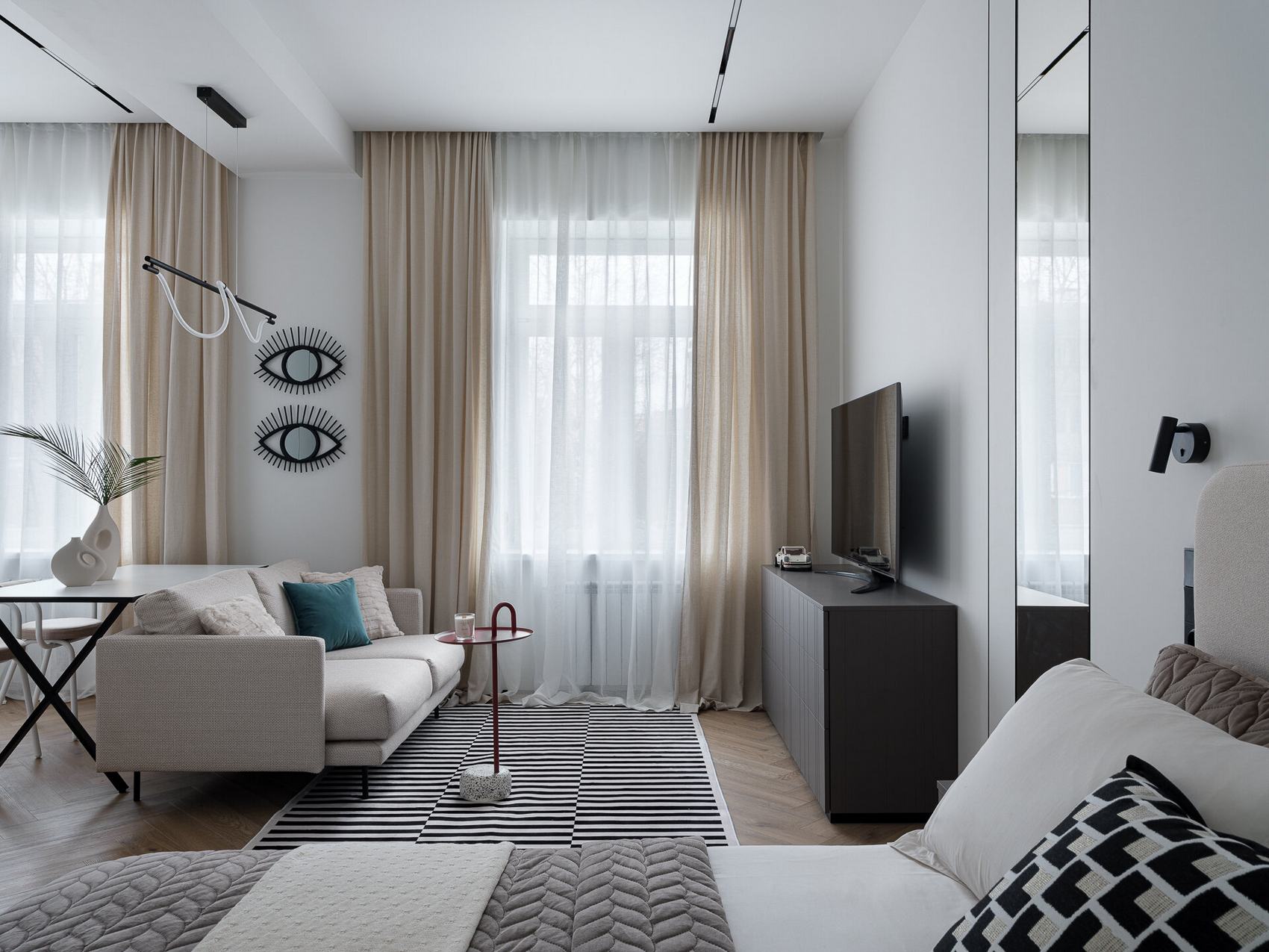 A modern minimalista stílus kis lakásban is jól mutat A modern minimalista stílus kis lakásban is jól mutat