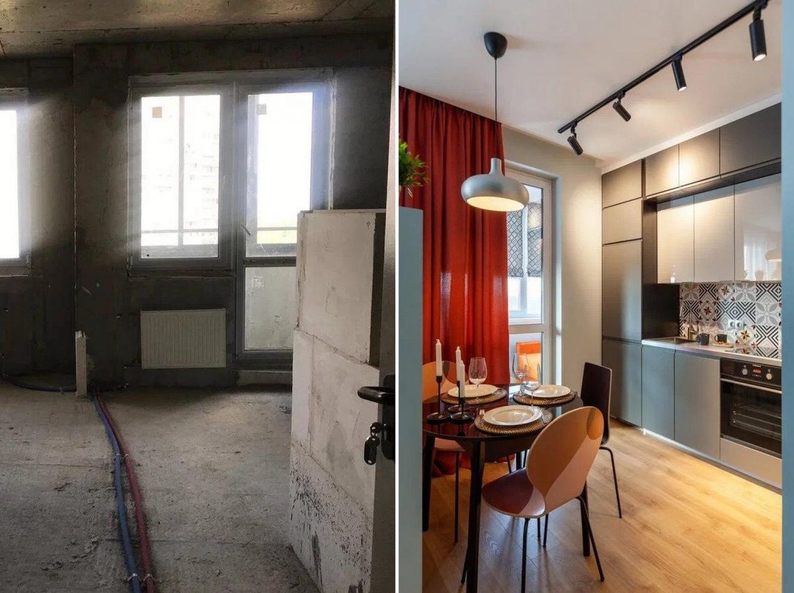 Hogyan alakult át egy üres garzonlakás multifunkcionális térré