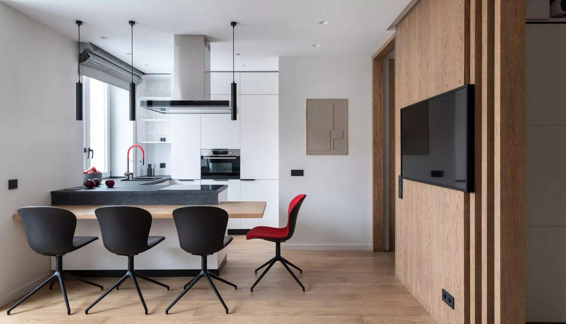 Kis lakás majdnem mint egy háromszobás otthon okos elosztásával, háromfős család 46m2-en