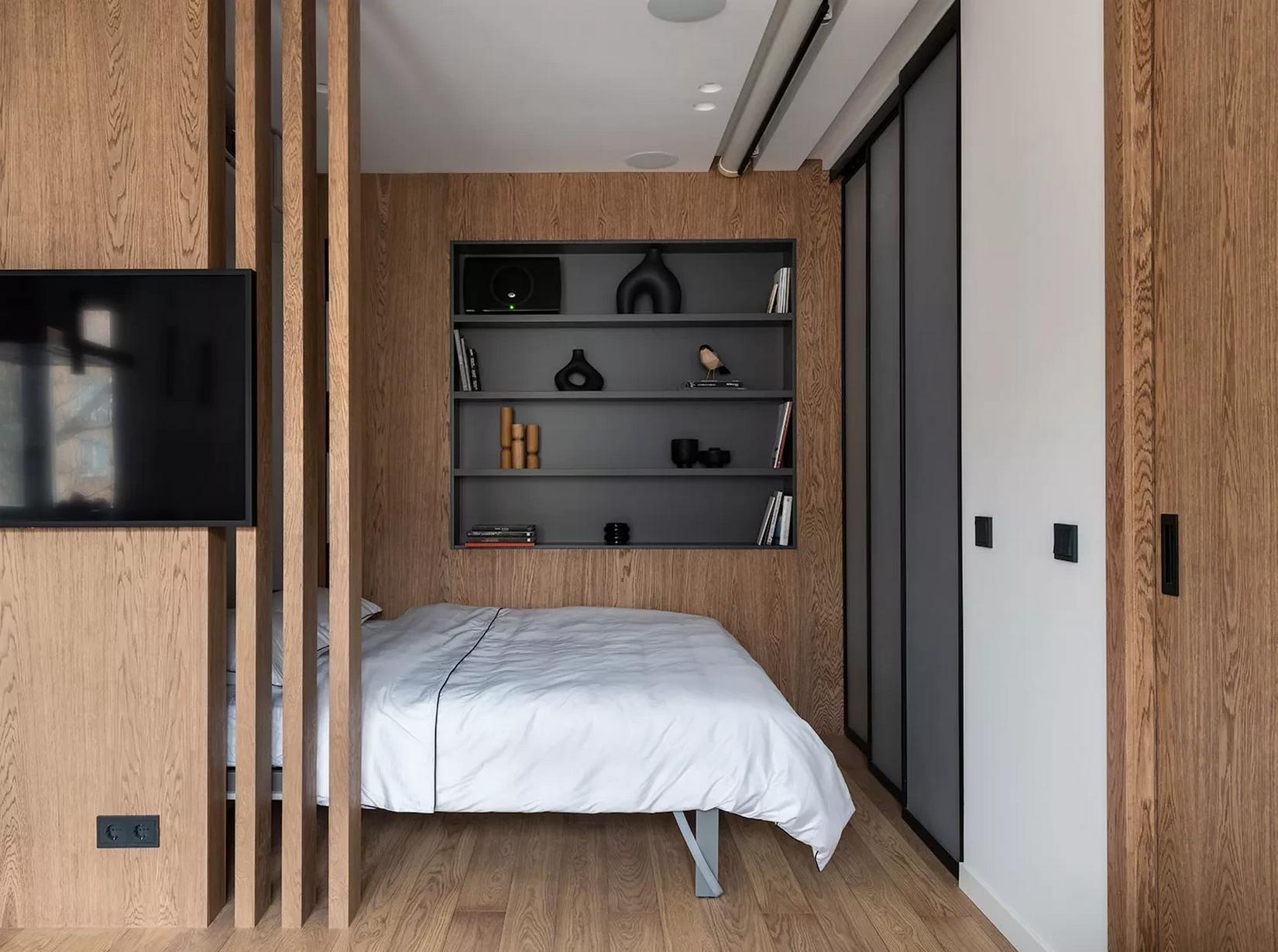 Kis lakás majdnem mint egy háromszobás otthon okos elosztásával, háromfős család 46m2-en Kis lakás majdnem mint egy háromszobás otthon okos elosztásával, háromfős család 46m2-en