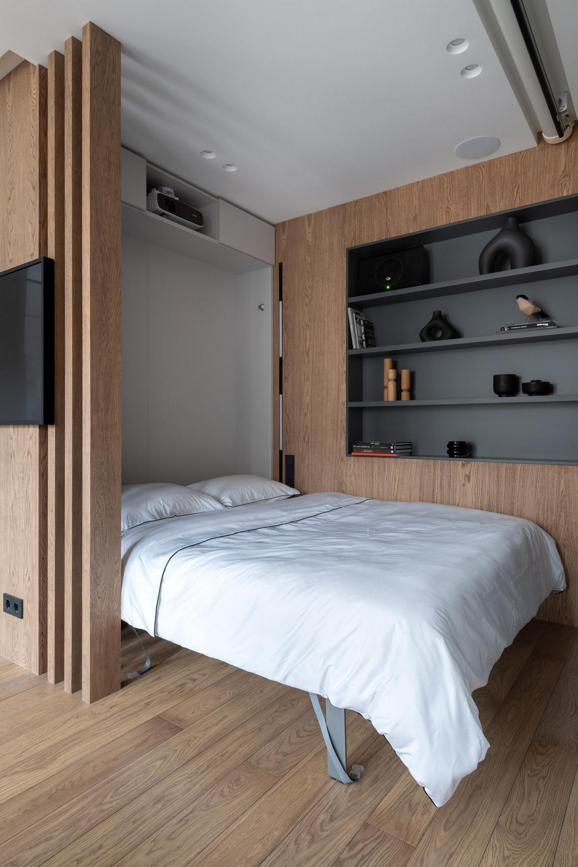 Kis lakás majdnem mint egy háromszobás otthon okos elosztásával, háromfős család 46m2-en Kis lakás majdnem mint egy háromszobás otthon okos elosztásával, háromfős család 46m2-en