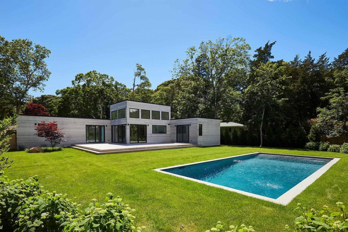 modern moduláris családi ház előregyártott elemekből