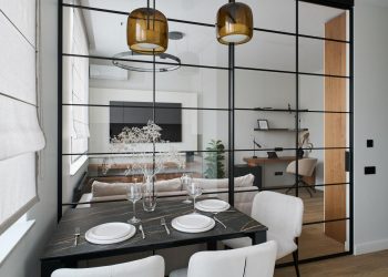 Új építésű lakás berendezése könnyed minimalista stílusban