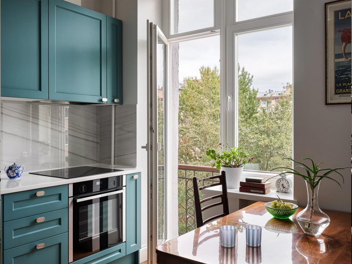 Hangulatosan eklektikus lakás vintage karakterrel téglaházban