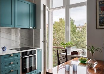 Hangulatosan eklektikus lakás vintage karakterrel téglaházban