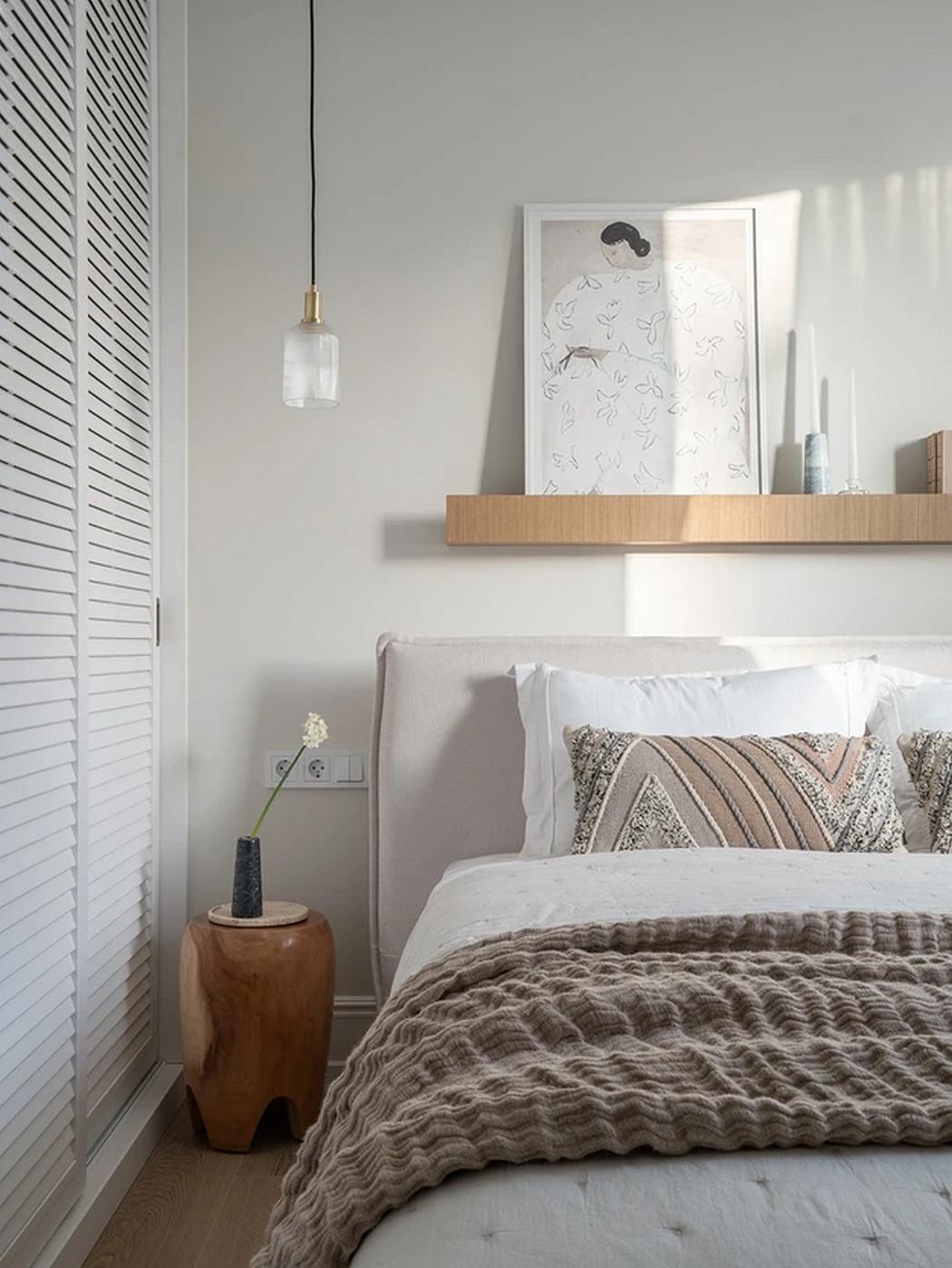 Háromszintes sorház berendezés Mallorca hangulatával, otthonos dekorációval