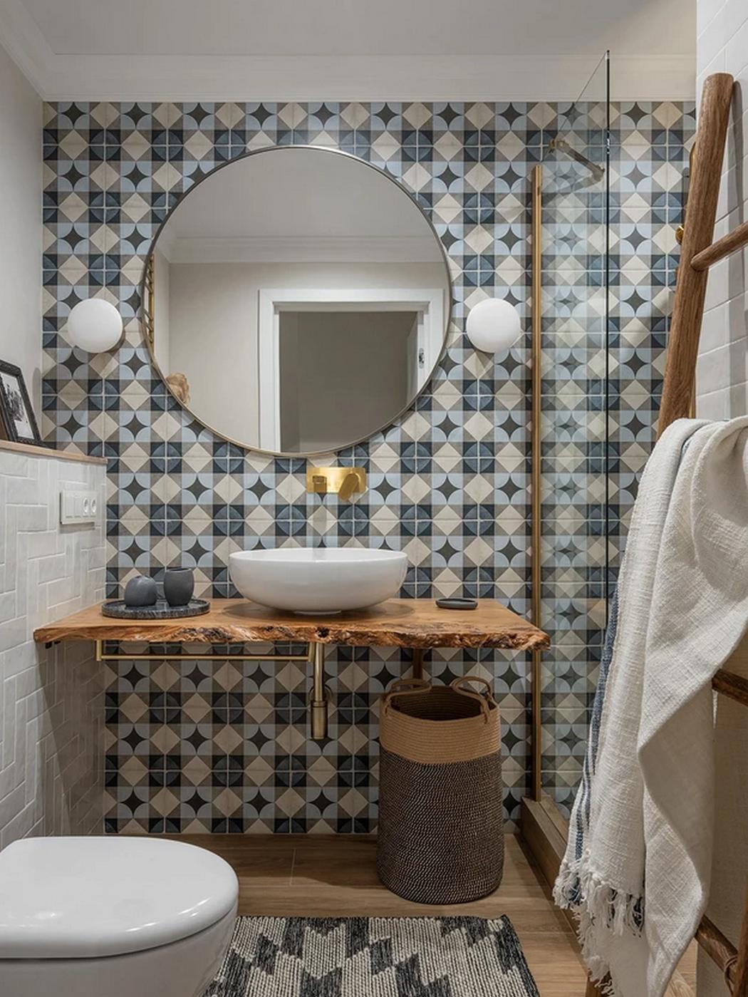 Háromszintes sorház berendezés Mallorca hangulatával, otthonos dekorációval