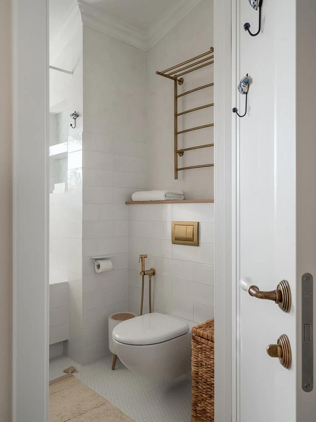 Háromszintes sorház berendezés Mallorca hangulatával, otthonos dekorációval