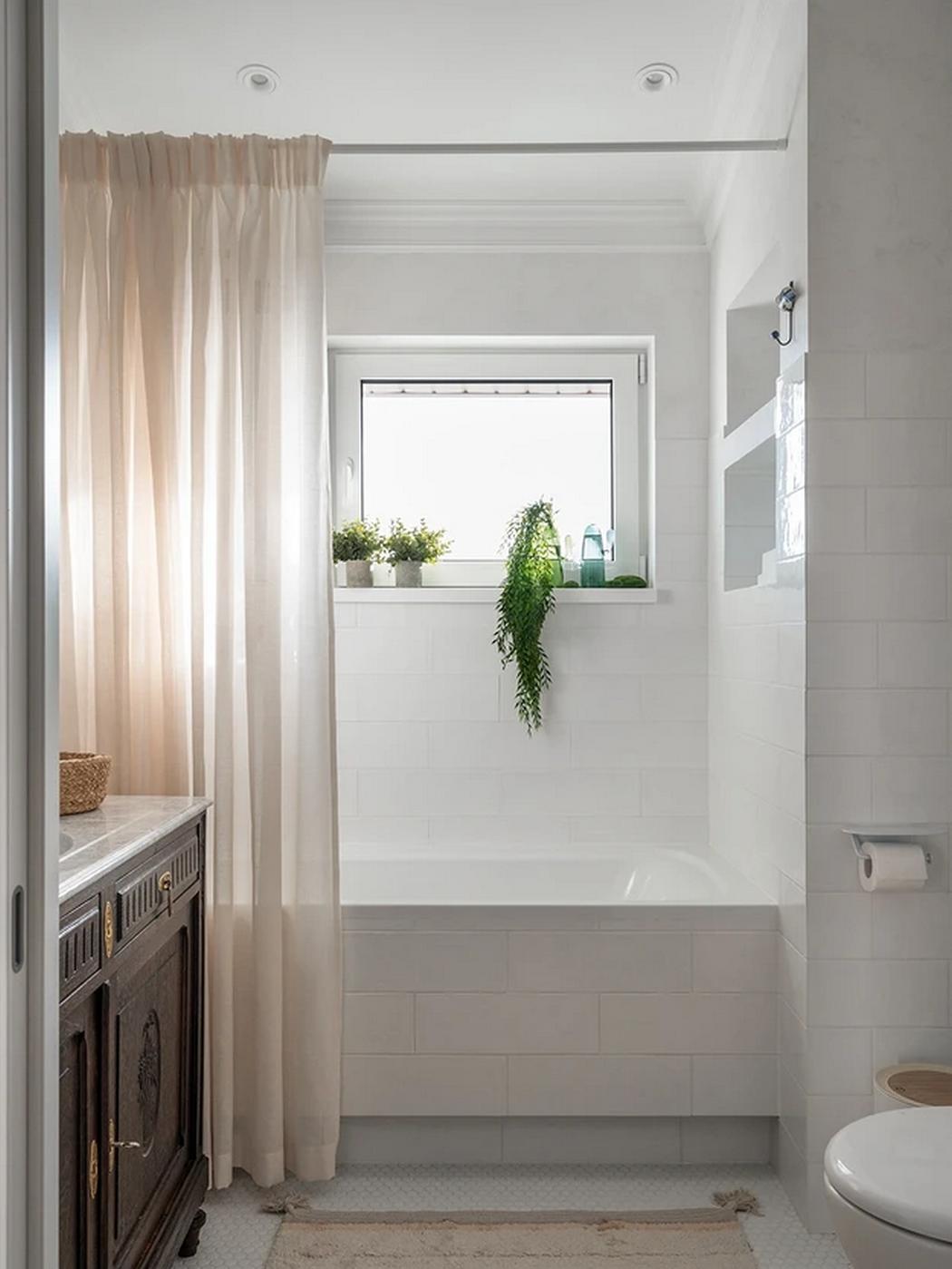 Háromszintes sorház berendezés Mallorca hangulatával, otthonos dekorációval