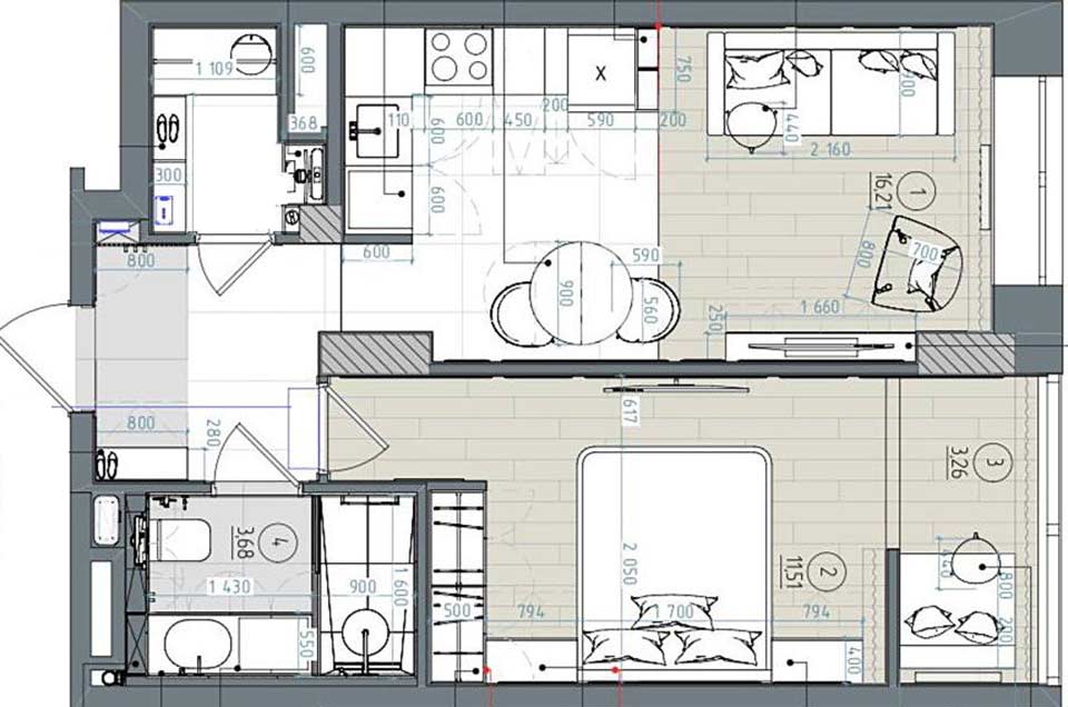 Hogyan keltett életre néhány szín egy alapvetően semleges, klasszikus enteriőrt