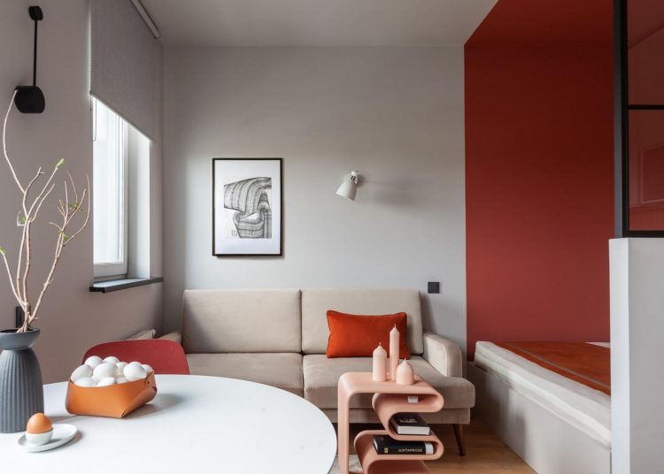 Hogyan ellensúlyozhatod a pici teret élénk, meleg színekkel kis garzonlakásban